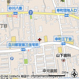 セブンイレブン立川幸町店周辺の地図