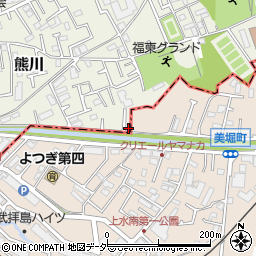 東京都福生市熊川1691-64周辺の地図