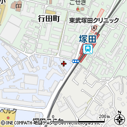 ローソン船橋塚田駅前店周辺の地図