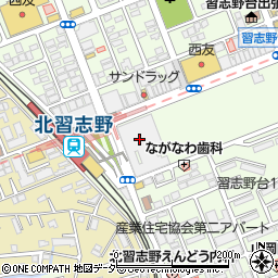 大塚青果北習志野店周辺の地図