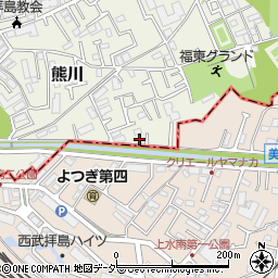 東京都福生市熊川1691-14周辺の地図