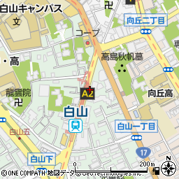 加賀屋 白山店周辺の地図