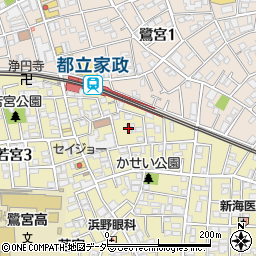 東京都中野区若宮3丁目14周辺の地図