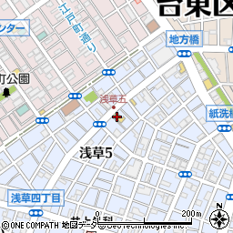 ココカラファイン千束通店周辺の地図