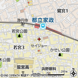 東京都中野区若宮3丁目18周辺の地図