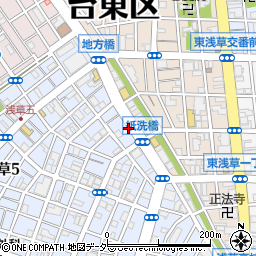 東浅草一周辺の地図