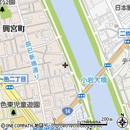 東京都江戸川区興宮町28-18周辺の地図