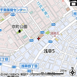 東京都台東区浅草5丁目33周辺の地図