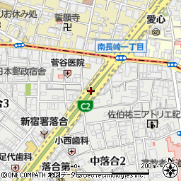 東京都新宿区中落合3丁目1周辺の地図