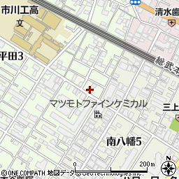 セブンイレブン市川平田３丁目店周辺の地図
