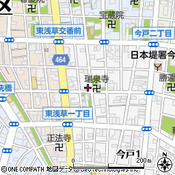 東京都台東区今戸2丁目16-1周辺の地図