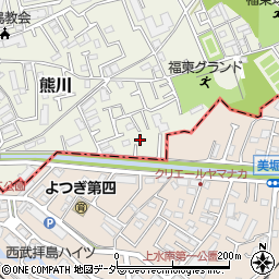 東京都福生市熊川1691-22周辺の地図