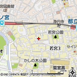 東京都中野区若宮3丁目27周辺の地図
