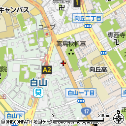 東京都文京区白山1丁目37周辺の地図