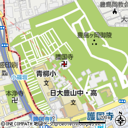 護国寺　本堂周辺の地図