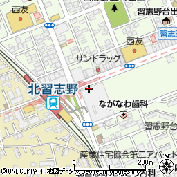 千葉銀行習志野台支店 ＡＴＭ周辺の地図