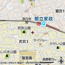 東京都中野区若宮3丁目20周辺の地図