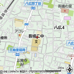 墨田区立吾嬬第二中学校周辺の地図