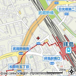 東京都福生市熊川1395-1周辺の地図