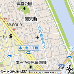 東京都江戸川区興宮町6周辺の地図