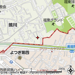 東京都福生市熊川1690-12周辺の地図