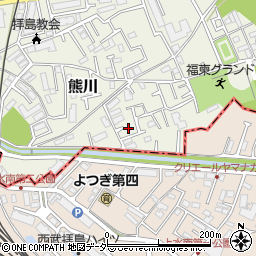東京都福生市熊川1691-47周辺の地図