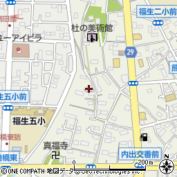 東京都福生市熊川335-2周辺の地図