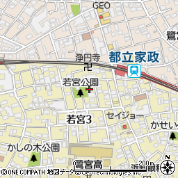 東京都中野区若宮3丁目21-18周辺の地図