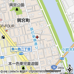 東京都江戸川区興宮町27周辺の地図
