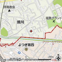 東京都福生市熊川1691-46周辺の地図