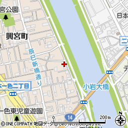 東京都江戸川区興宮町28-16周辺の地図