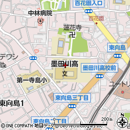 東京都立墨田川高等学校周辺の地図