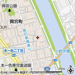 東京都江戸川区興宮町28-12周辺の地図