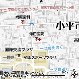 東京都小平市学園西町周辺の地図