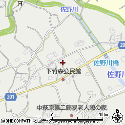 山梨県甲州市塩山中萩原585周辺の地図