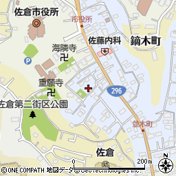 千葉県佐倉市並木町147周辺の地図