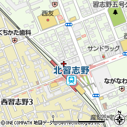 魚民 北習志野駅前店周辺の地図