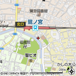 東京都中野区若宮3丁目58周辺の地図