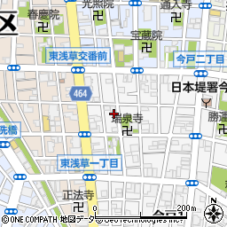 東京都台東区今戸2丁目16-10周辺の地図