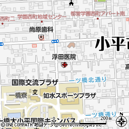 浮田医院周辺の地図