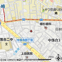 東京都新宿区中落合3丁目26周辺の地図