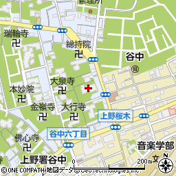 感應寺周辺の地図