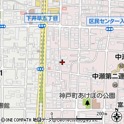 タイムズ下井草第１０駐車場周辺の地図