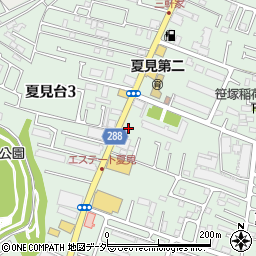 千葉県船橋市夏見台2丁目4周辺の地図