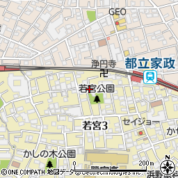 東京都中野区若宮3丁目21-13周辺の地図