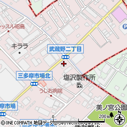 セブンイレブン昭島武蔵野２丁目店周辺の地図