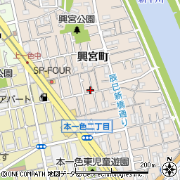 東京都江戸川区興宮町8-11周辺の地図