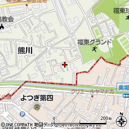 東京都福生市熊川1690-8周辺の地図