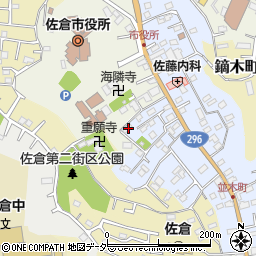 千葉県佐倉市並木町158周辺の地図