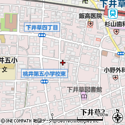 小金井動物病院周辺の地図